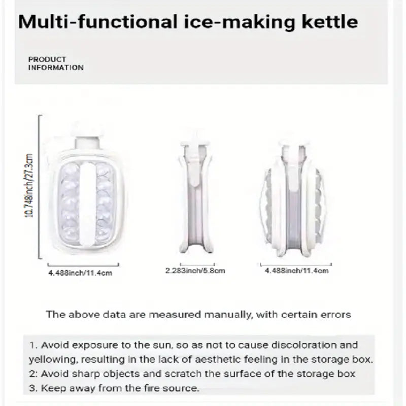 1pc Ball-shaped Ice-making Kettle and Water Bottle